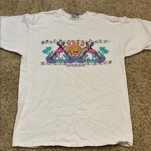 Hard Rock Cafe Miami Graphic T-Shirt size Large